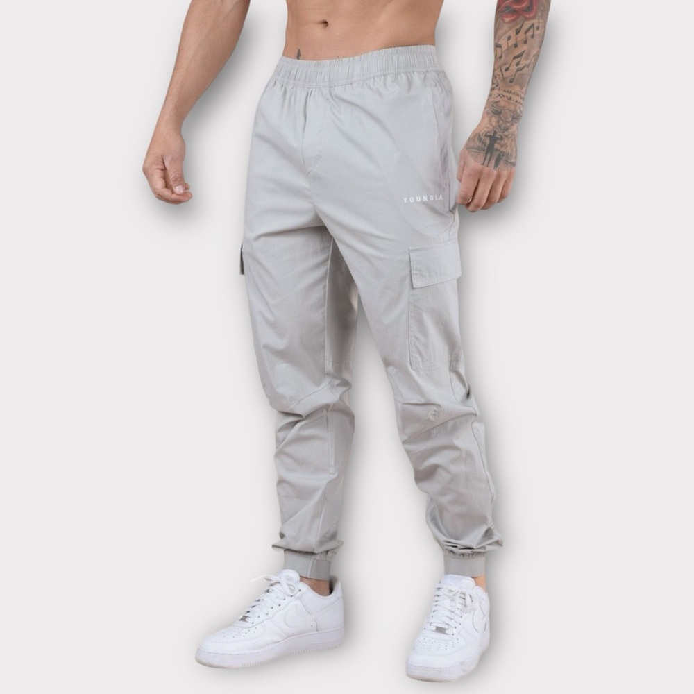 YoungLA • Light Grey 242 Commuter Joggers - Picture 1 of 12
